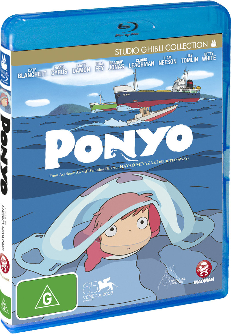 Ponyo on Blu-ray