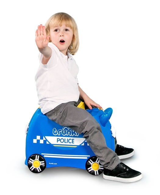 Percy Police Car Trunki - Ride-On Suitcase image