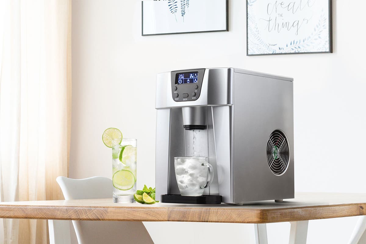 Buy Kogan 2in1 Ice Cube Maker & Water Dispenser (Stainless Steel) at