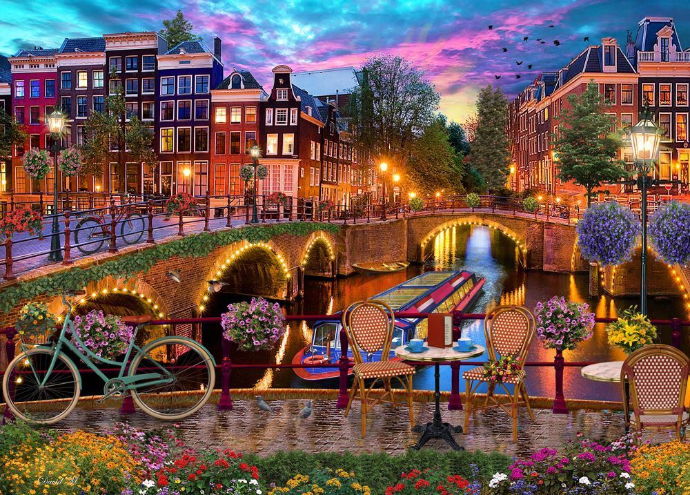 Holdson: 1000 Piece Puzzle - Of Land & Sea S2 (Holland Bridges) image