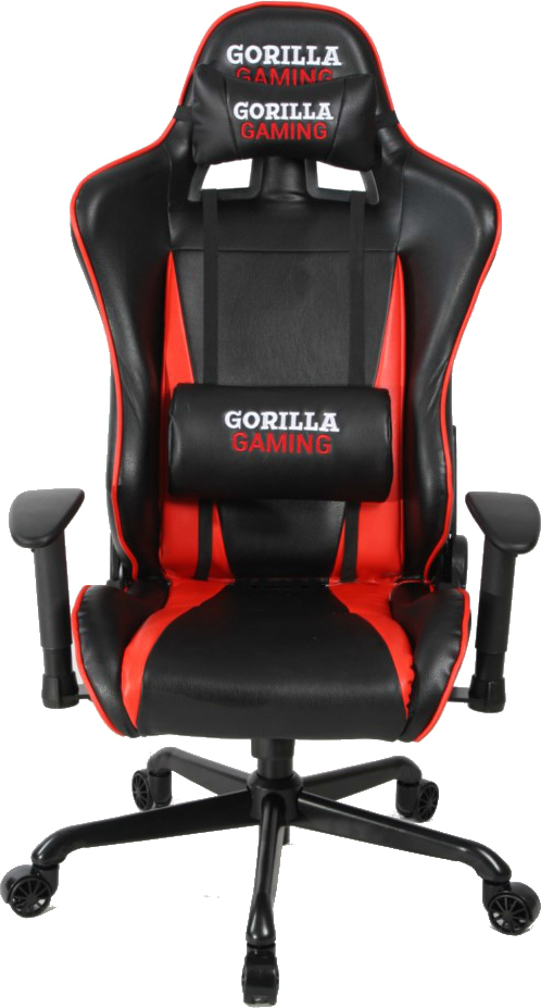 gorilla gaming commander chair red black red and black office