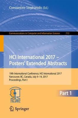 HCI International 2017 – Posters' Extended Abstracts image