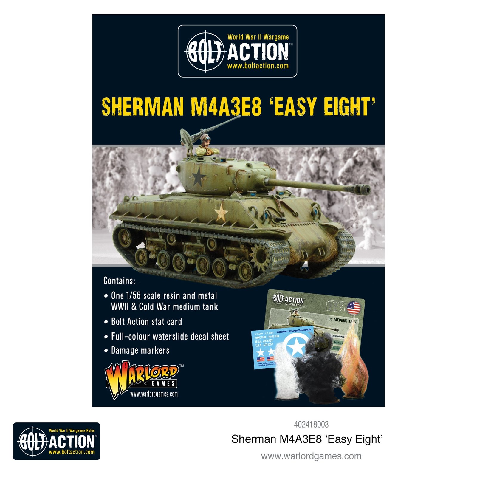 Bolt Action: Sherman M4A3E8 'Easy Eight' image