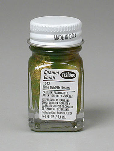 Testors: Metallic Enamel Paint - Metal Flake Gold