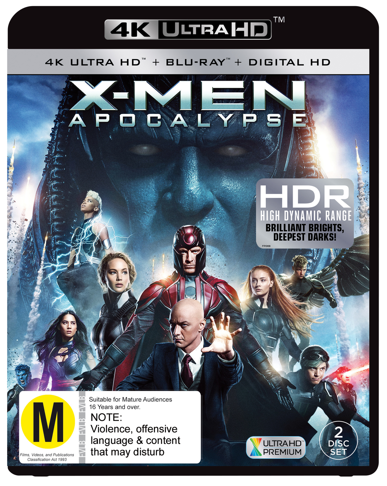 X-Men Apocalypse on Blu-ray, UHD Blu-ray