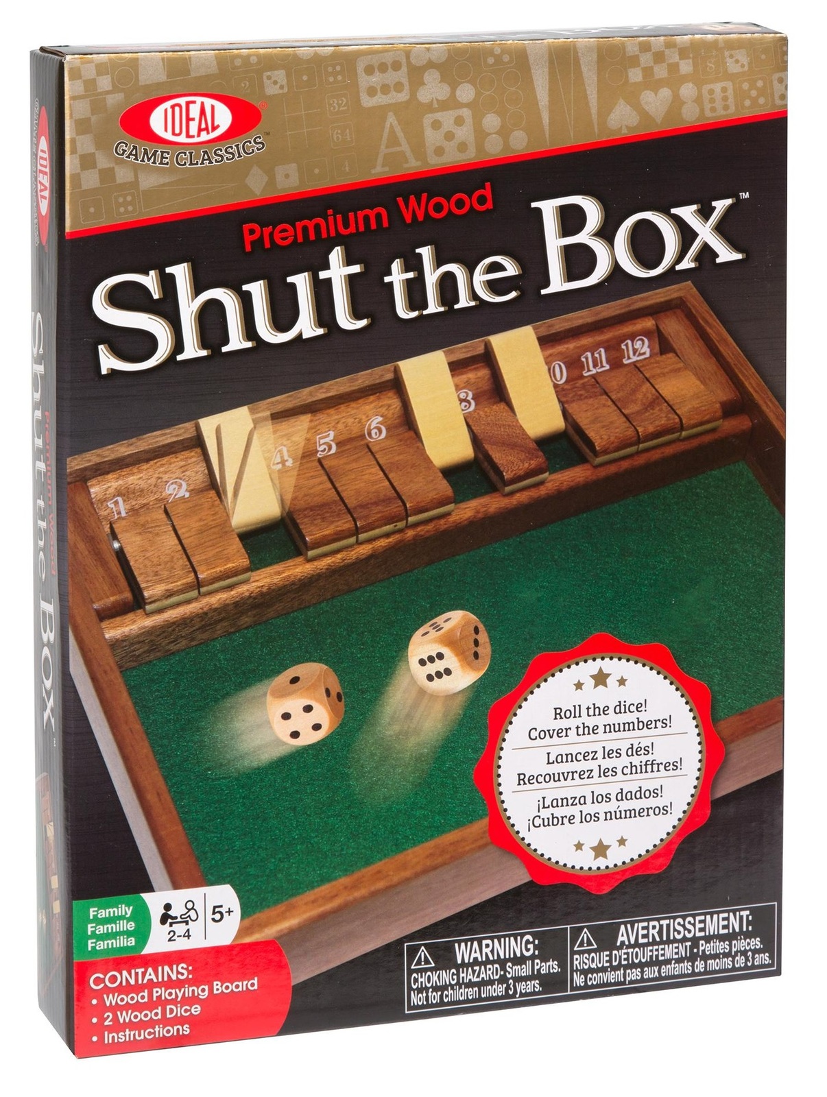 Ideal Games: Shut the Box - Dice Game