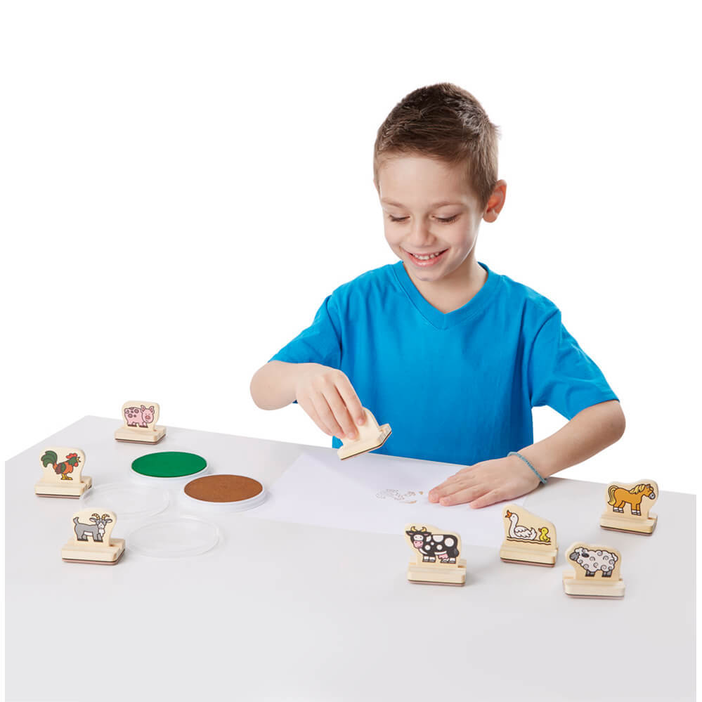 Melissa & Doug - My First Farm Animals Wooden Stamps image