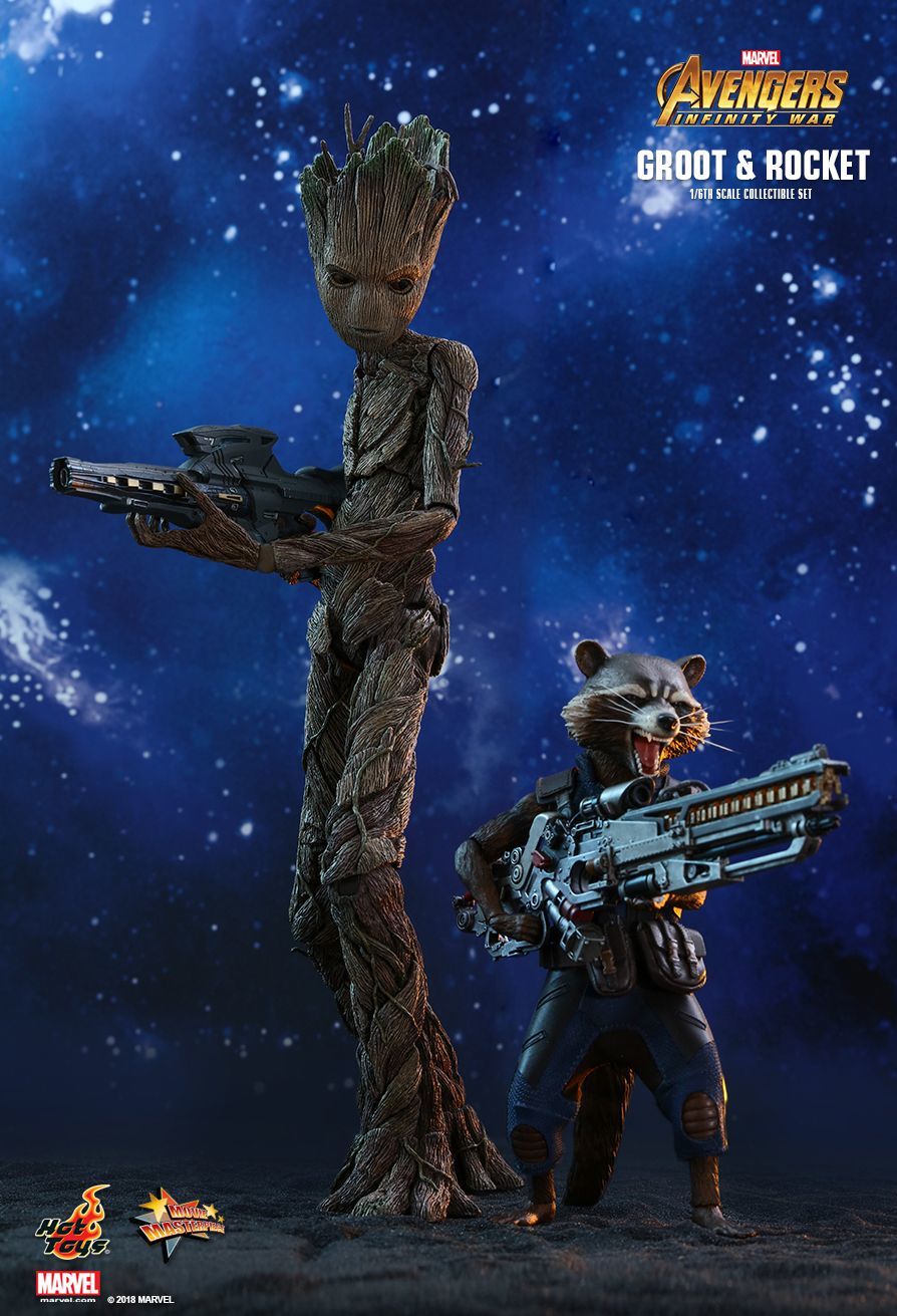 Groot & Rocket - 12" Articulated Figure Set image