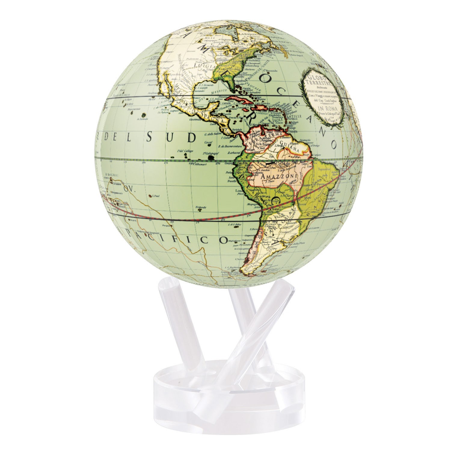 MOVA: Self Rotating Globe - Green Cassini Terrestrial (11.5cm)