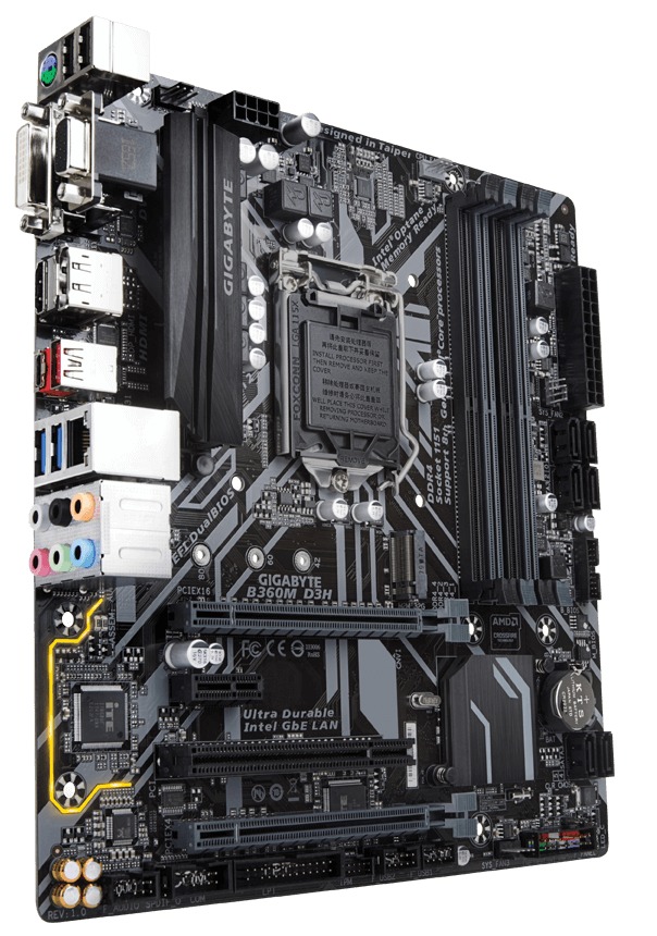 Gigabyte B360M D3H MATX Motherboard image