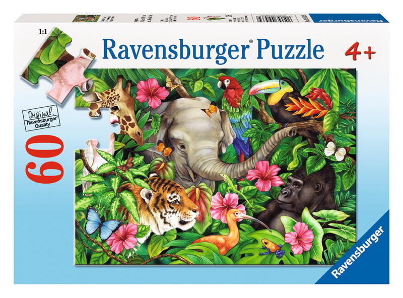 Ravensburger 60 Piece Jigsaw Puzzle - Tropical Friends image