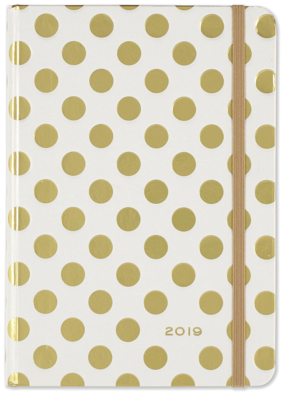 Peter Pauper: Gold Dots 16 Month 2019 Compact Diary image