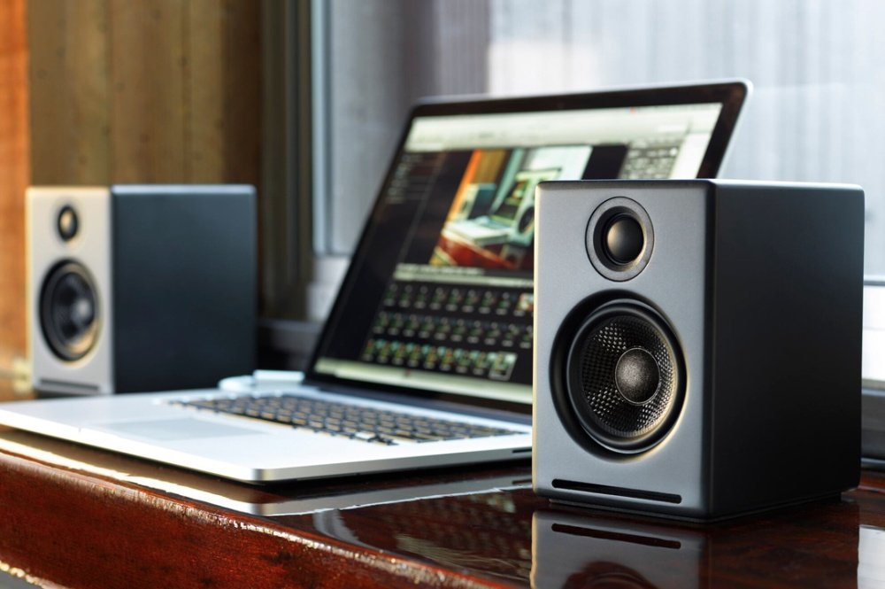 Audioengine: 2+ Powered Desktop Speakers (Pair) - Satin Black