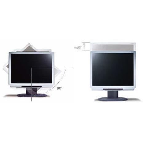 Acer AL1922R 19" LCD MONITOR SILVER Rotatable & Height Adjustable & 8ms Response Rate Integrated Stereo Speakers: 1.5W x 2