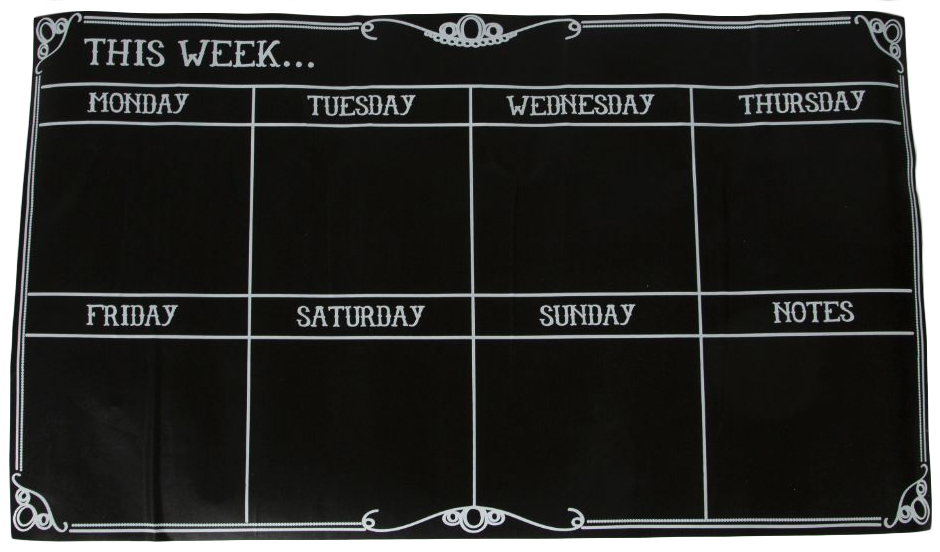Buy Week Planner Chalkboard Wall Decal at Mighty Ape NZ