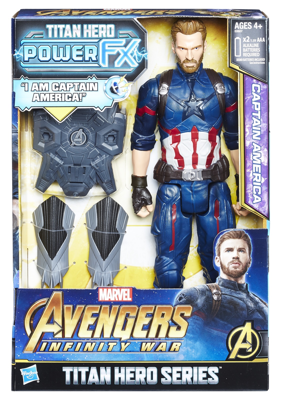 Avengers Infinity War: Power FX Captain America - 12" Titan Hero Figure image