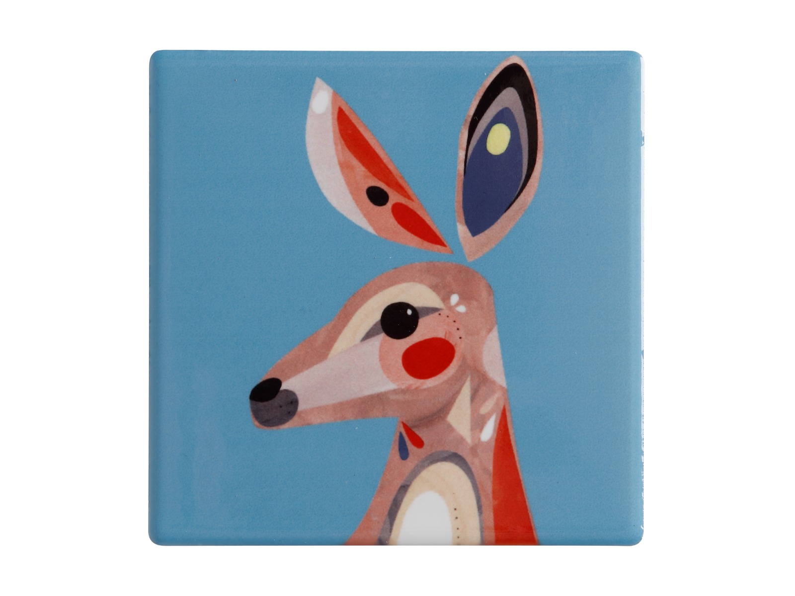 Maxwell & Williams Pete Cromer Ceramic Square Tile Coaster Kangaroo