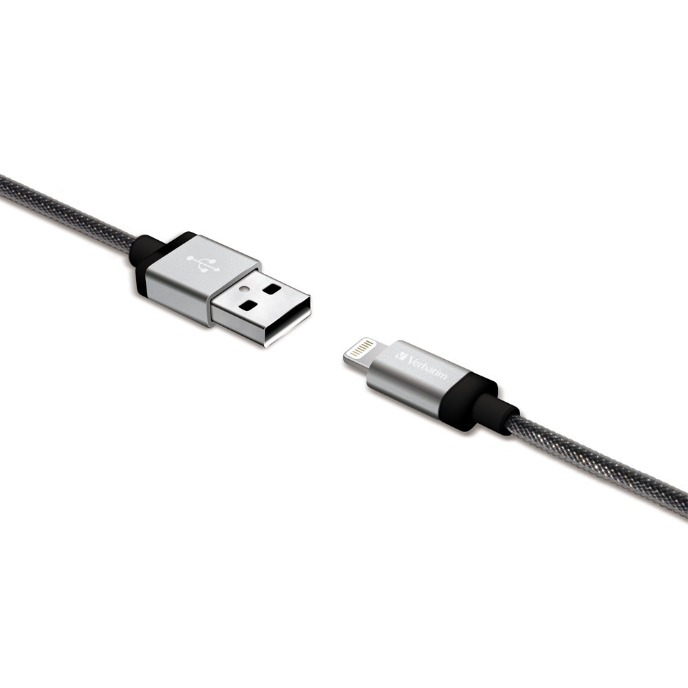 Verbatim Metallic Charge & Sync Lightning Cable - Silver image