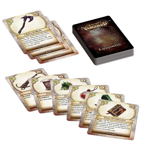Kings of War Vanguard Equipment Cards image