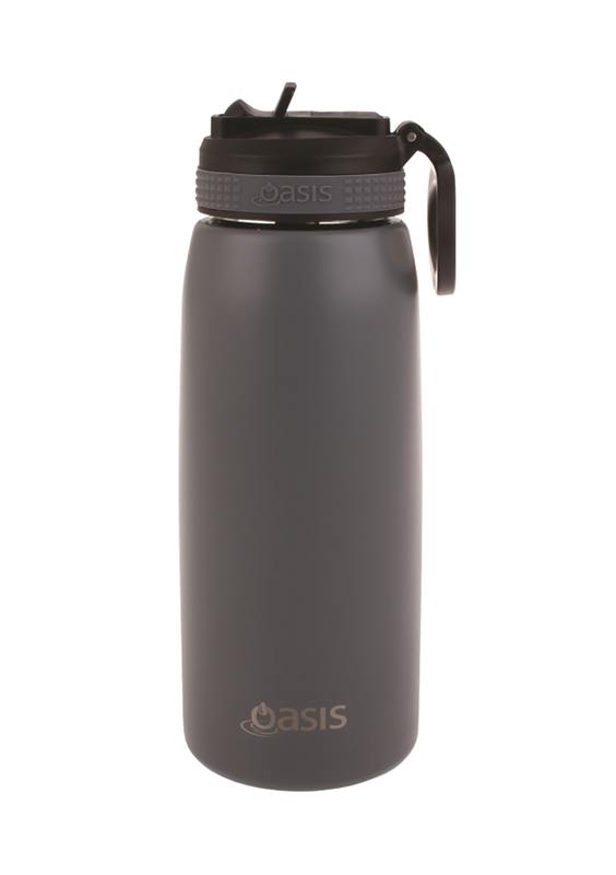 Oasis Stainless Steel Double Wall Insulated Sports Bottle Steel