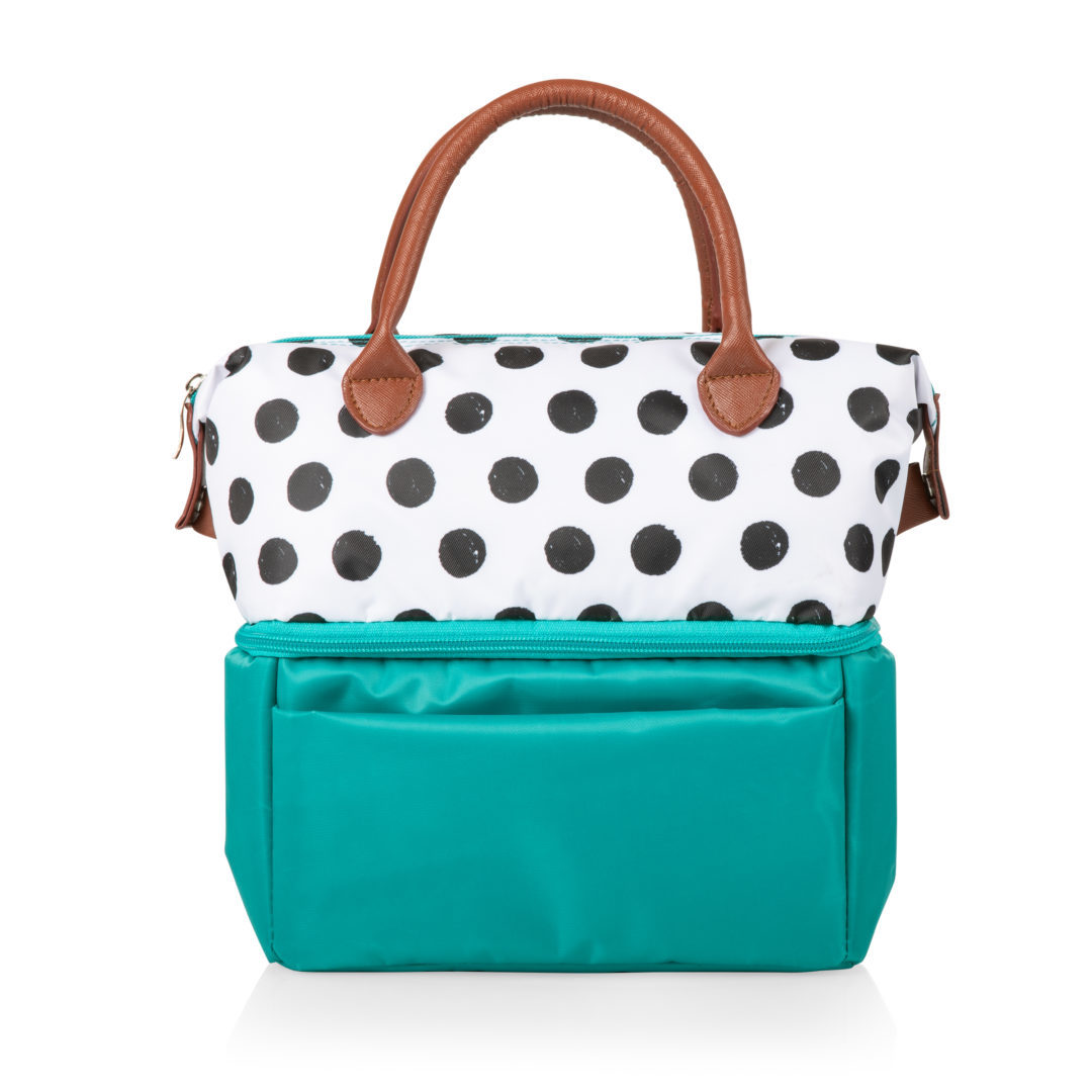 Picnic Time: Urban Lunch Bag (Polka Dots & Teal) image