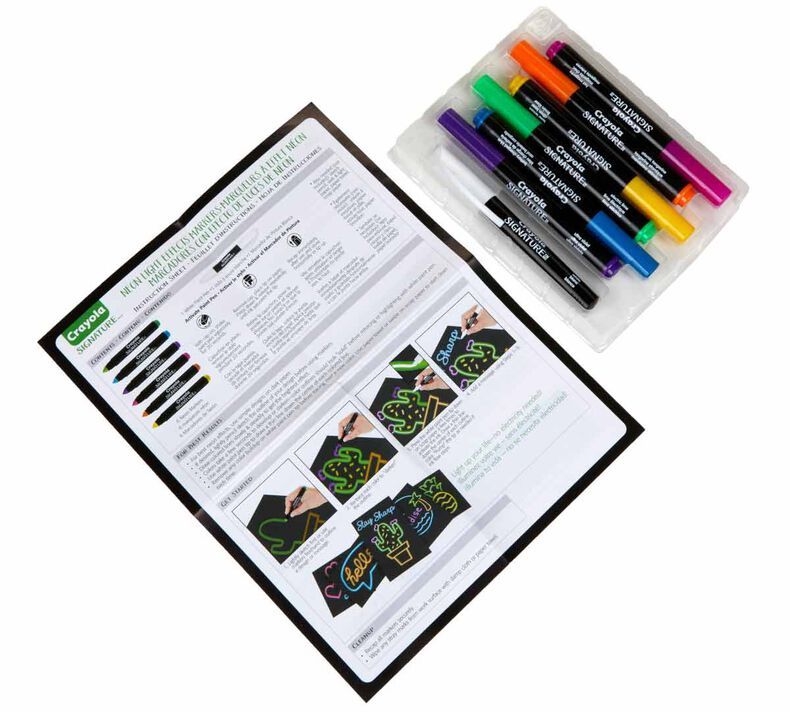 Buy Crayola Signature Neon Light Effects Markers at Mighty Ape NZ