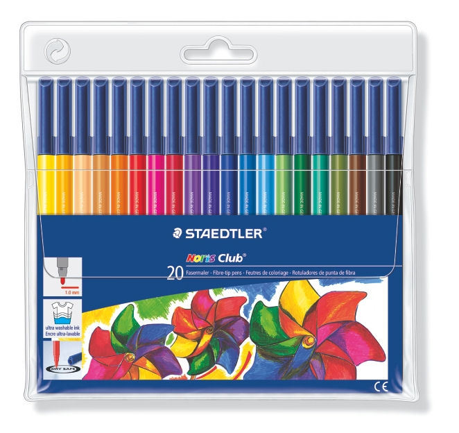 Staedtler Fibre Tip Pens Wallet of 20 image