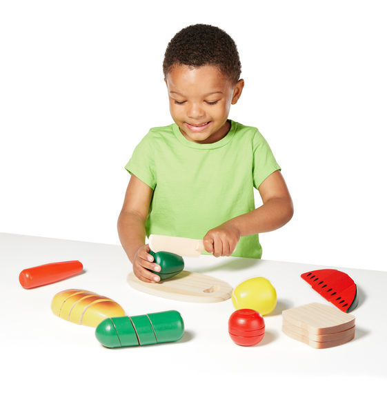 Melissa & Doug: Cutting Food Set Wooden image