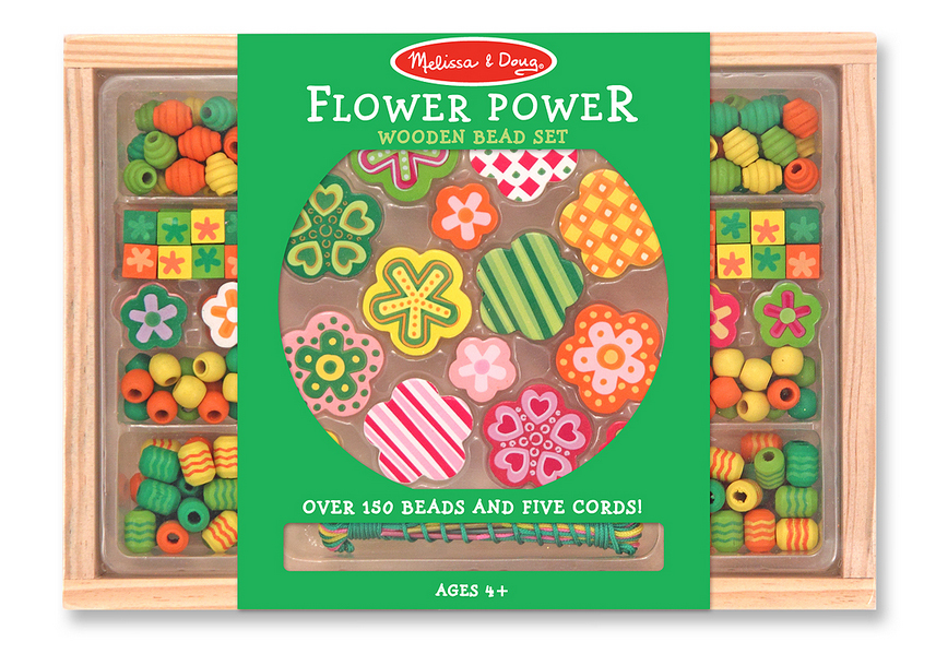 Melissa & Doug: Flower Power Wooden Bead Set