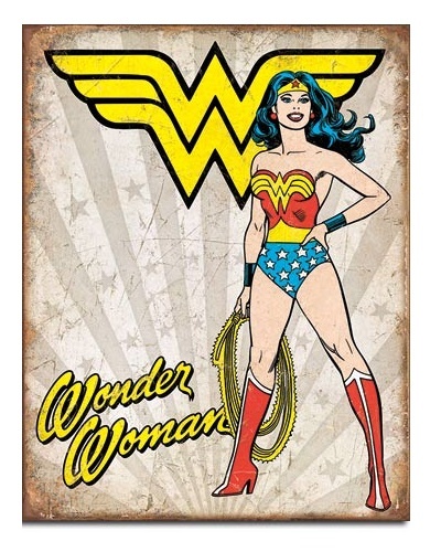 DC Comics: Wonder Woman Heroic - Retro Tin Sign