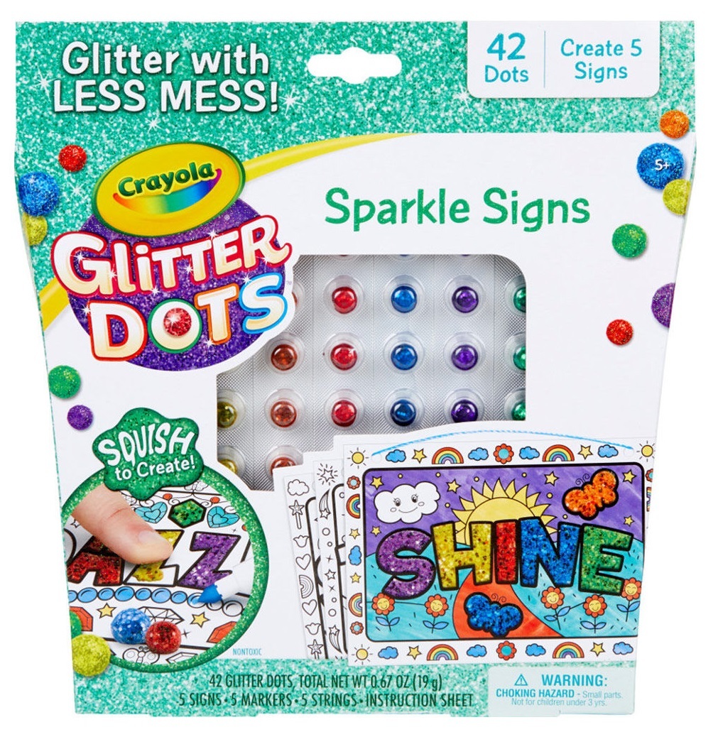 Crayola: Glitter Dots - Sparkle Signs Craft Kit image