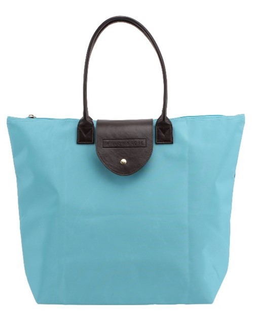 Willow & Rose Foldaway Shopping Tote (Blue)