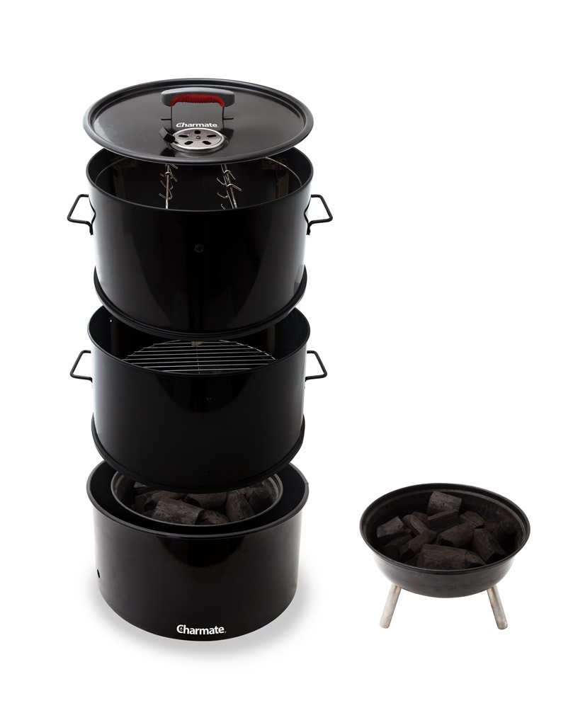 Charmate Stack Drum Smoker & BBQ Grill image