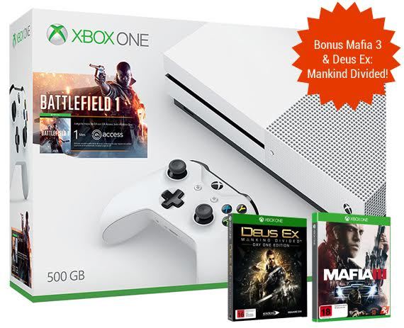 Xbox One S 500GB Battlefield 1 Console Bundle image