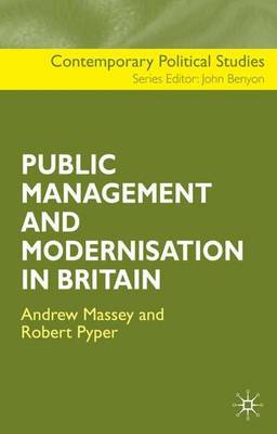The Public Management and Modernisation in Britain by A Massey image