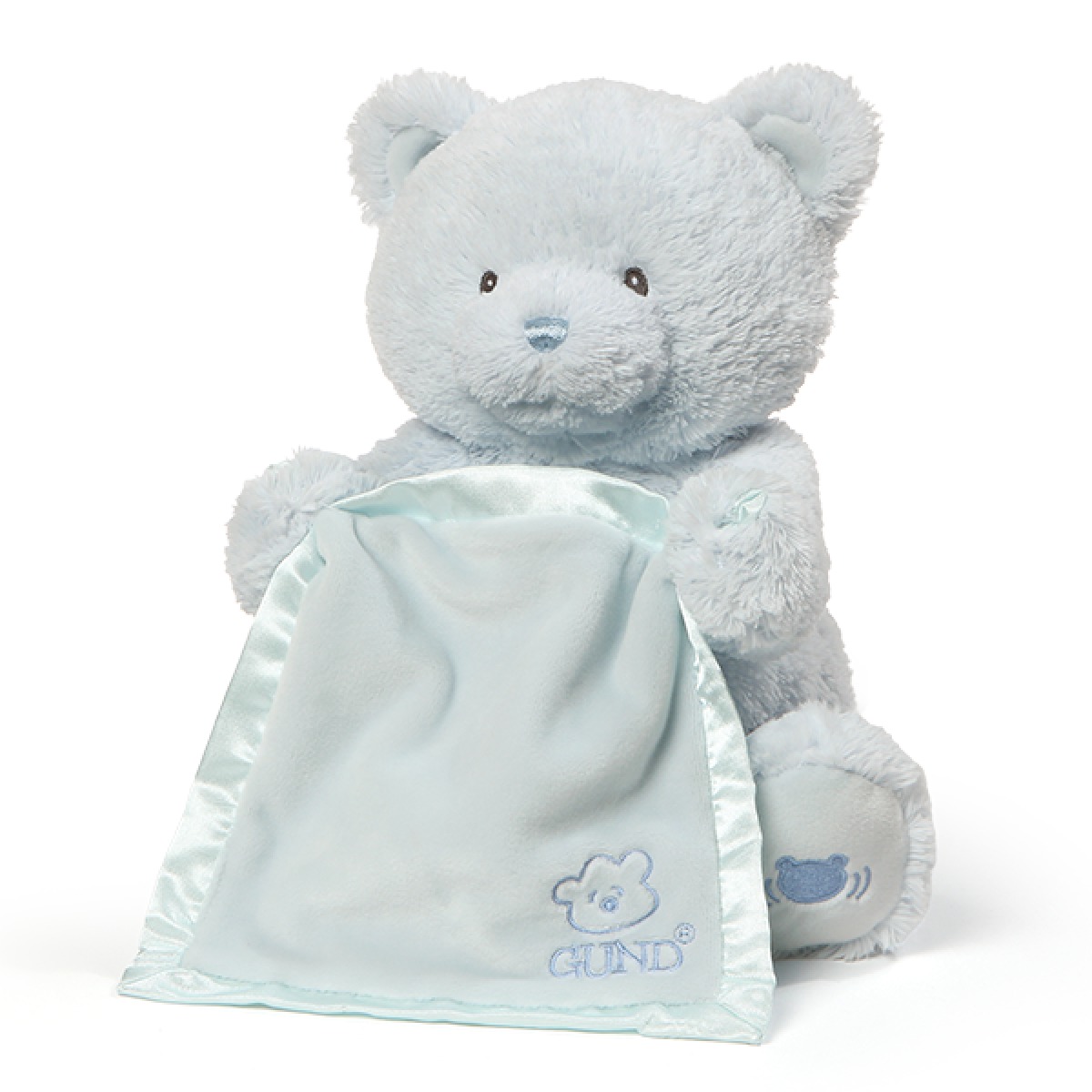 Gund: My First Teddy - Peek A Boo Plush (Blue) image