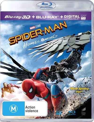 Spider-Man: Homecoming on Blu-ray, 3D Blu-ray, UV image