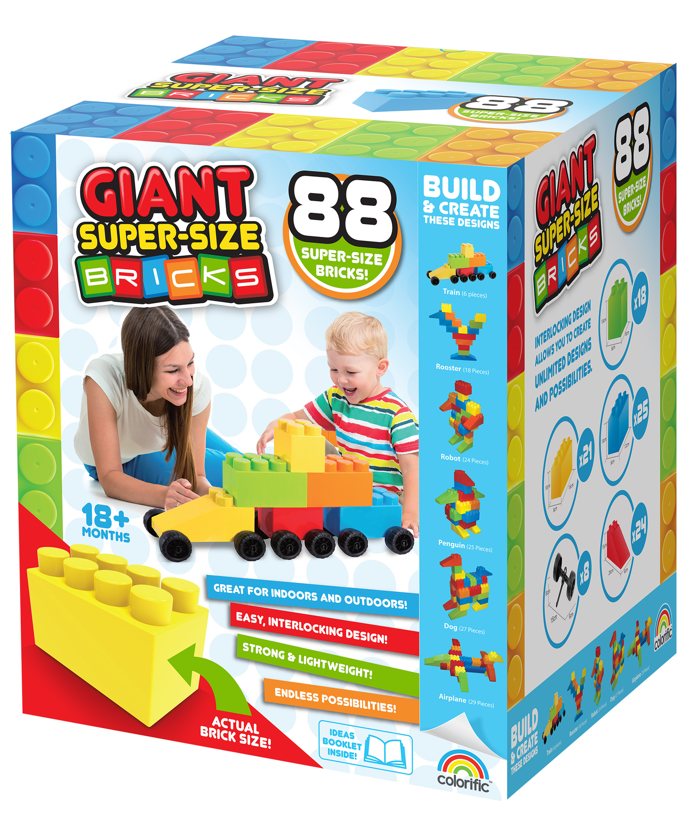 Buy Supersize Bricks 88 Brick Pack at Mighty Ape NZ