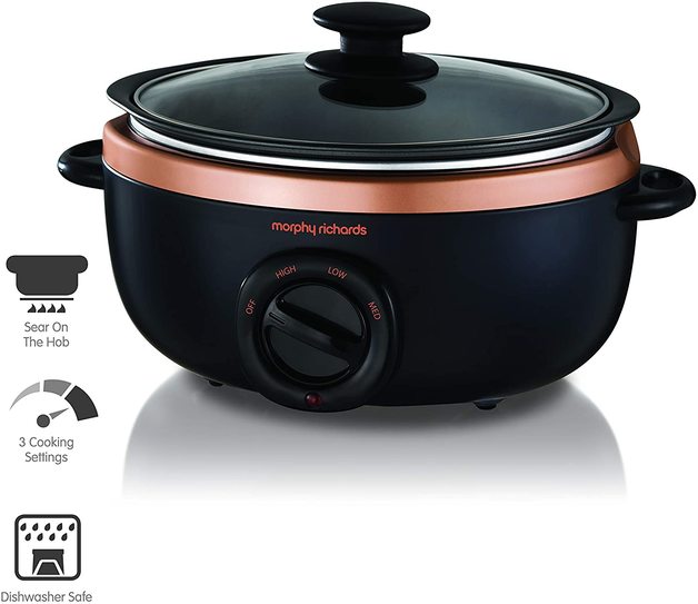 Morphy Richards 3.5L Sear & Stew Slow Cooker Rose Gold at Mighty