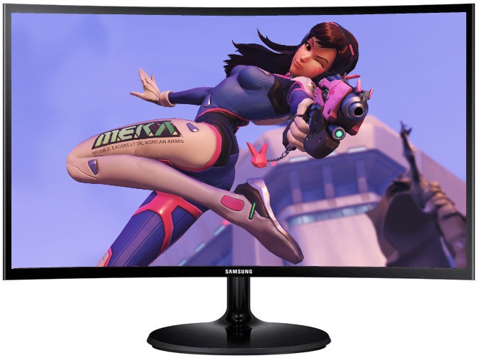 23.5" Samsung Curved 4ms FHD FreeSync Gaming Monitor image