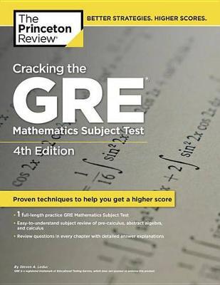 Cracking the GRE Mathematics Subject Test, 4th Edition image