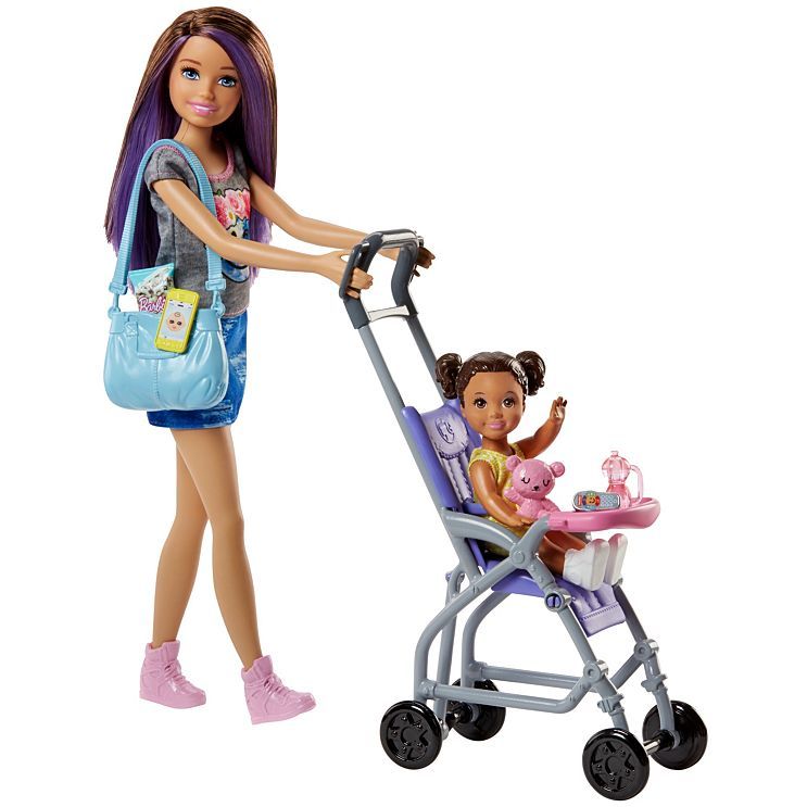 Barbie: Babysitters Inc. - Doll & Playset (Stroller) image