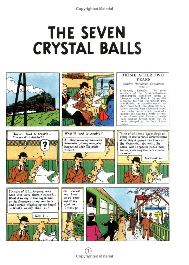 The Seven Crystal Balls (The Adventures of Tintin #13) by Herge image