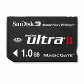 SanDisk Memory Stick Ultra II Pro Duo 1GB SanDisk Memory Stick Ultra II Pro Duo 1GB