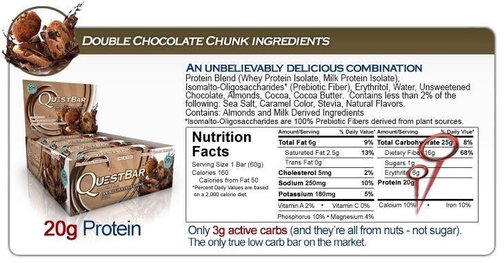 Quest Nutrition - Quest Bar Box of 12 (Double Chocolate Chunk) image
