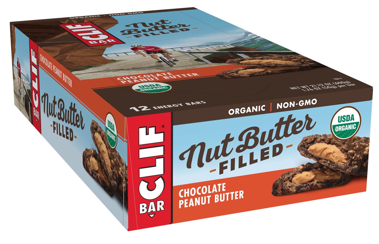 Buy Clif Bar Nut Butter Filled Chocolate Peanut Butter 12x50g at
