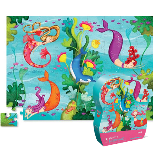 Crocodile Creek: Mermaids Jr. Puzzle - 72pc