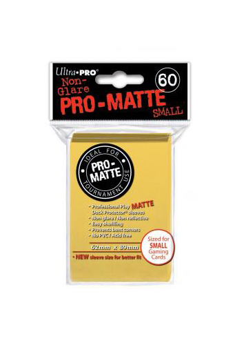 Ultra Pro: Pro-Matte Small Deck Protector Sleeves - Yellow image