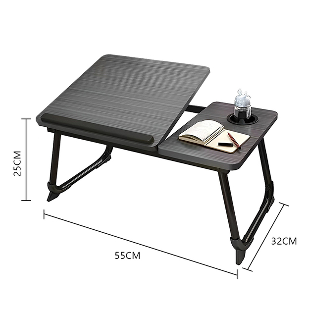 Buy COMFEYA Adjustable Lap Desk with Cup Holder Black at Mighty Ape NZ