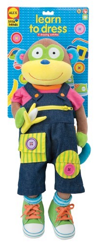 alex learn to dress monkey